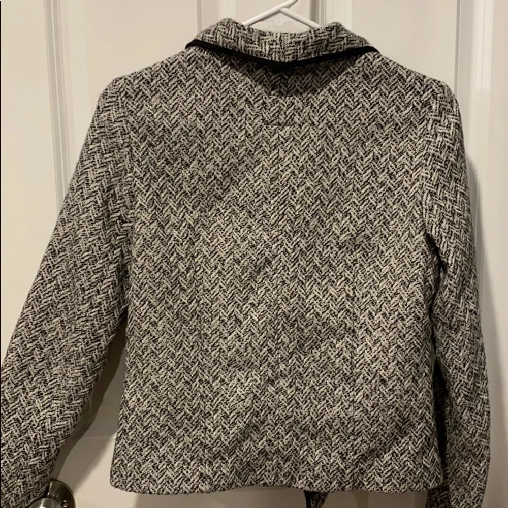 Gap Classic Tweed Wool Blend Open Front Blazer